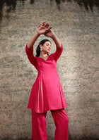 Ammanya Magenta Shibori Split Co-ord Set
