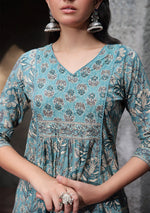 Sage Bloom Printed Suit Set