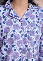 Lavender Bloom Night Suit