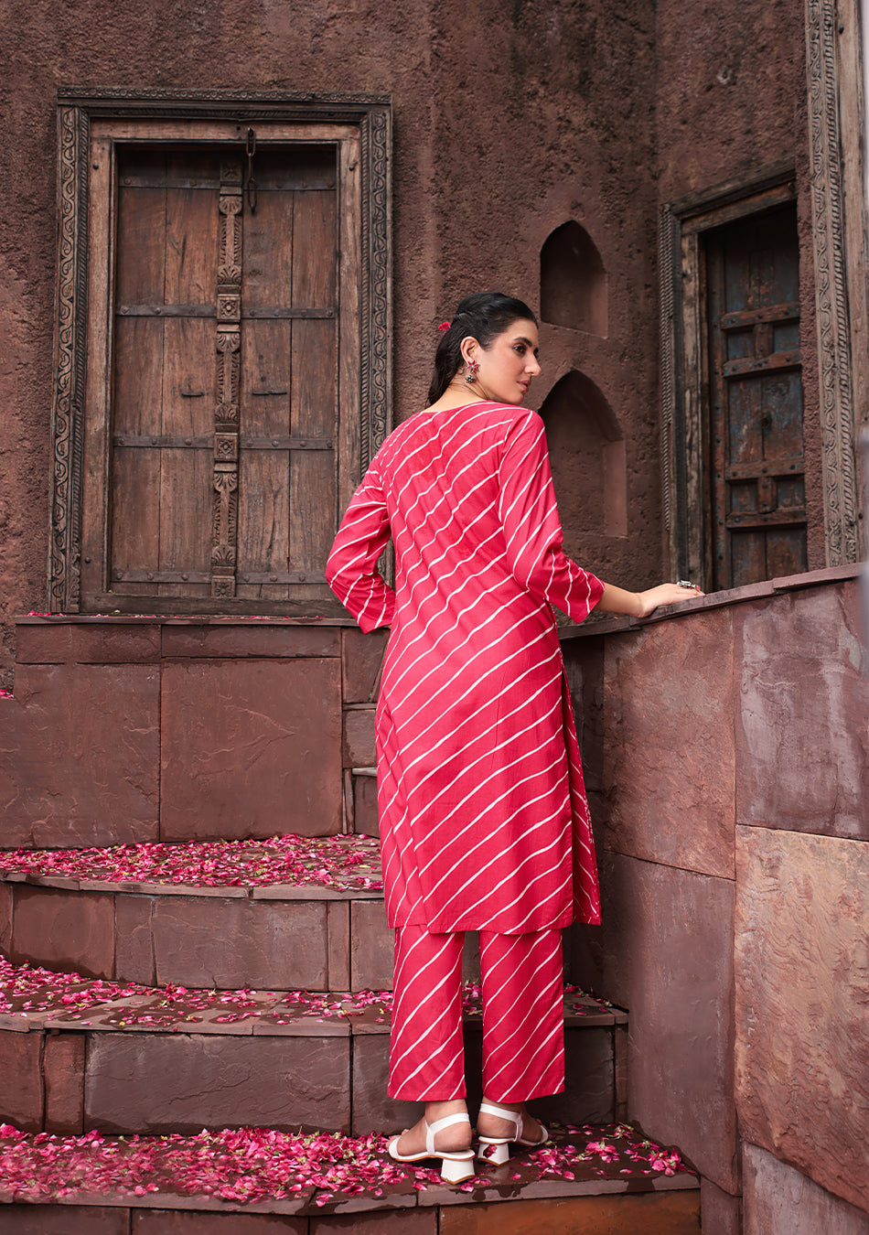 Berry Bloom Wrap Suit Set