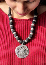 Sun-Kissed Visage Necklace