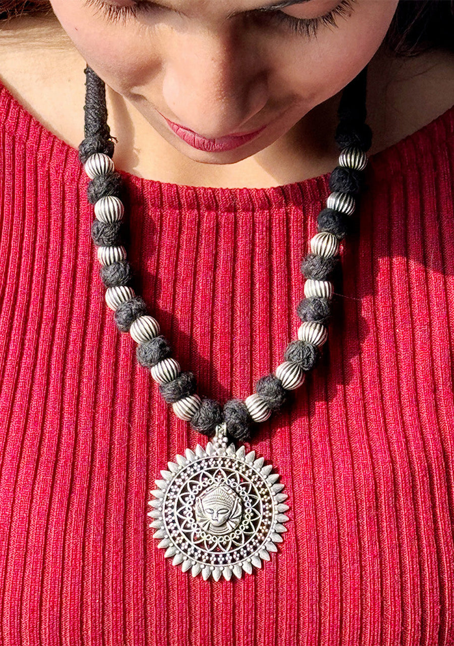 Sun-Kissed Visage Necklace