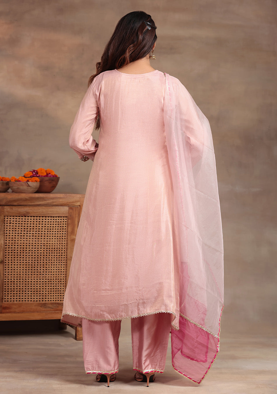 Blossom Pearl Embroidered Suit Set