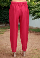 Ruby Glow Chanderi Dabka Suit Set