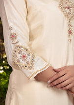 Ivory glow Zardozi Suit Set