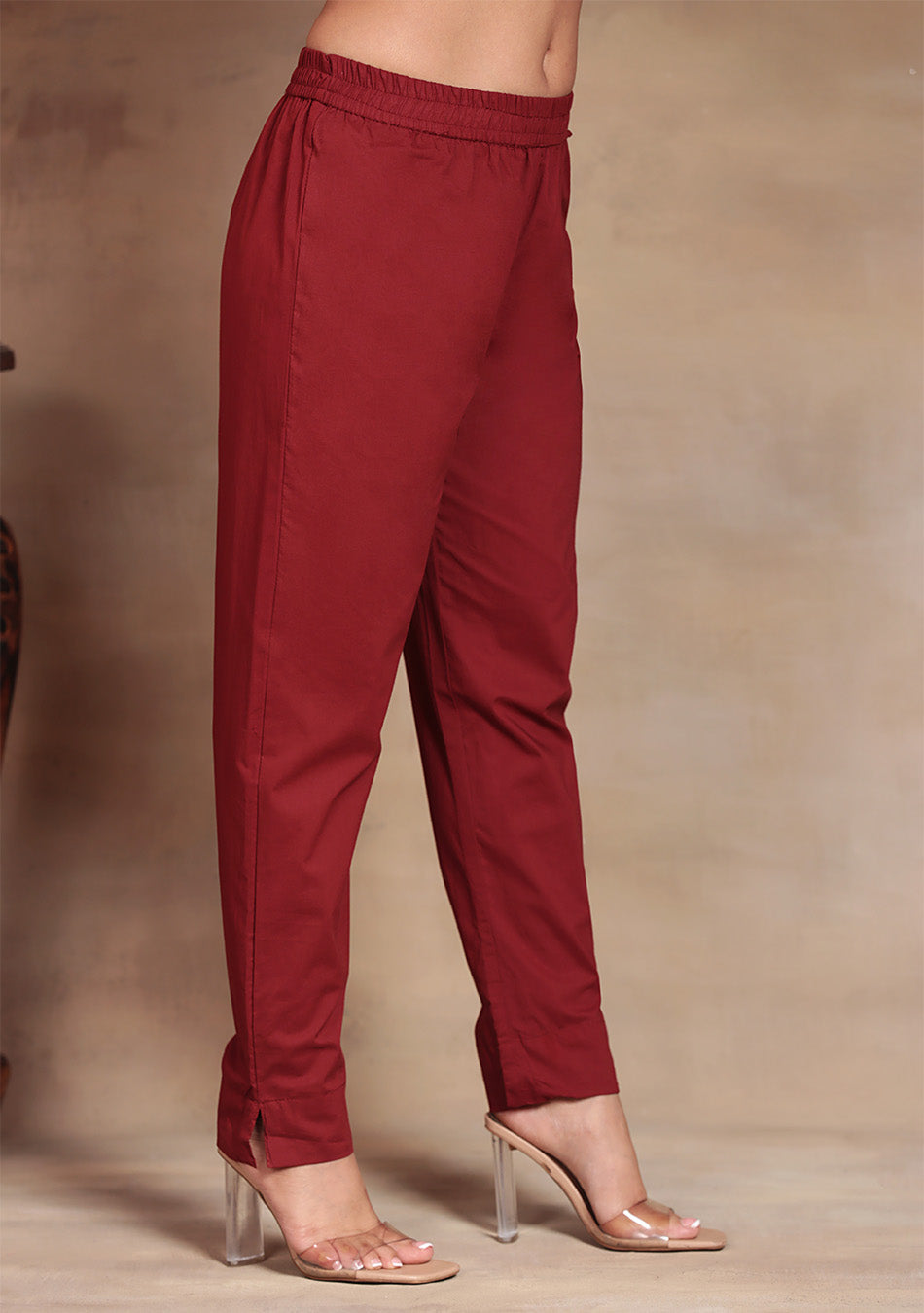 Crimson Bloom Anarkali Suit Set