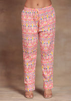 Coral Ikkat Glow Co-ord Set