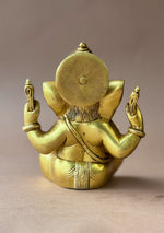 Antique Brass Chaturbhuj Ganesha