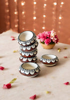 Brown leaf design Diya