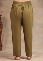 Olive Meadow Cotton Suit Set
