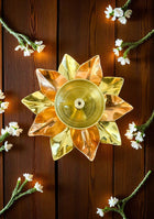 Flower Shape Brass Diya