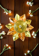 Flower Shape Brass Diya