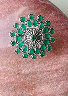 Enchanting Emerald Cocktail Ring