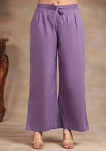 Lavender elegance Embroidered Suit Set