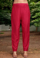 Ruby Glow Chanderi Dabka Suit Set