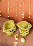 Amber Swastic Diya Set of 6