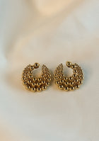 Golden Beaded Earrings