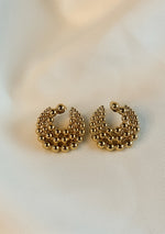 Golden Beaded Earrings