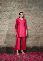 Ammanya Magenta Shibori Split Co-ord Set