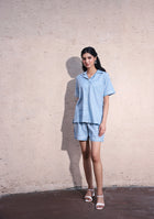 Sky Grid Night Suit