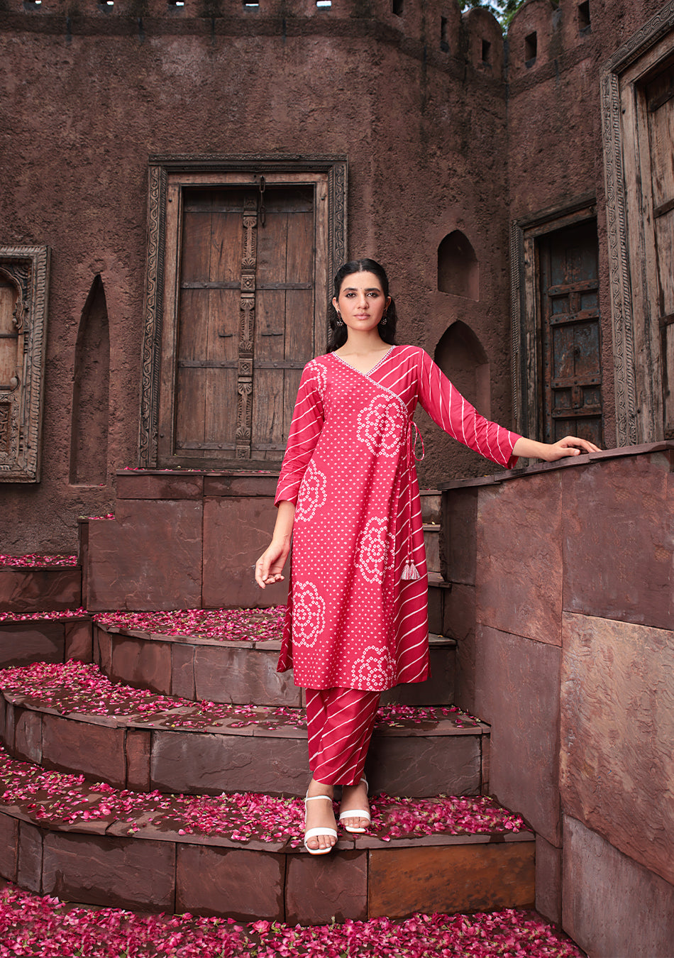 Berry Bloom Wrap Suit Set