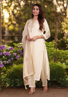 Ivory glow Zardozi Suit Set