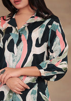Twilight Leaf Viscose Co-ord Set