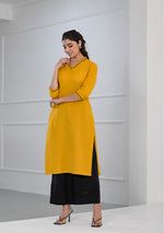 Solid Yellow Kurta