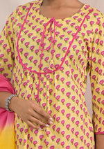 Sunshine Bloom Anarkali Suit Set