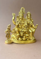 Antique Brass Trinetra Parivar