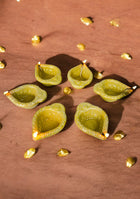 Amber Swastic Diya Set of 6