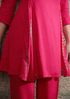 Ammanya Magenta Shibori Split Co-ord Set