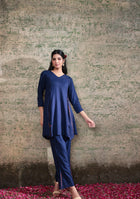 Indigo Shibori Split Co-ord Set