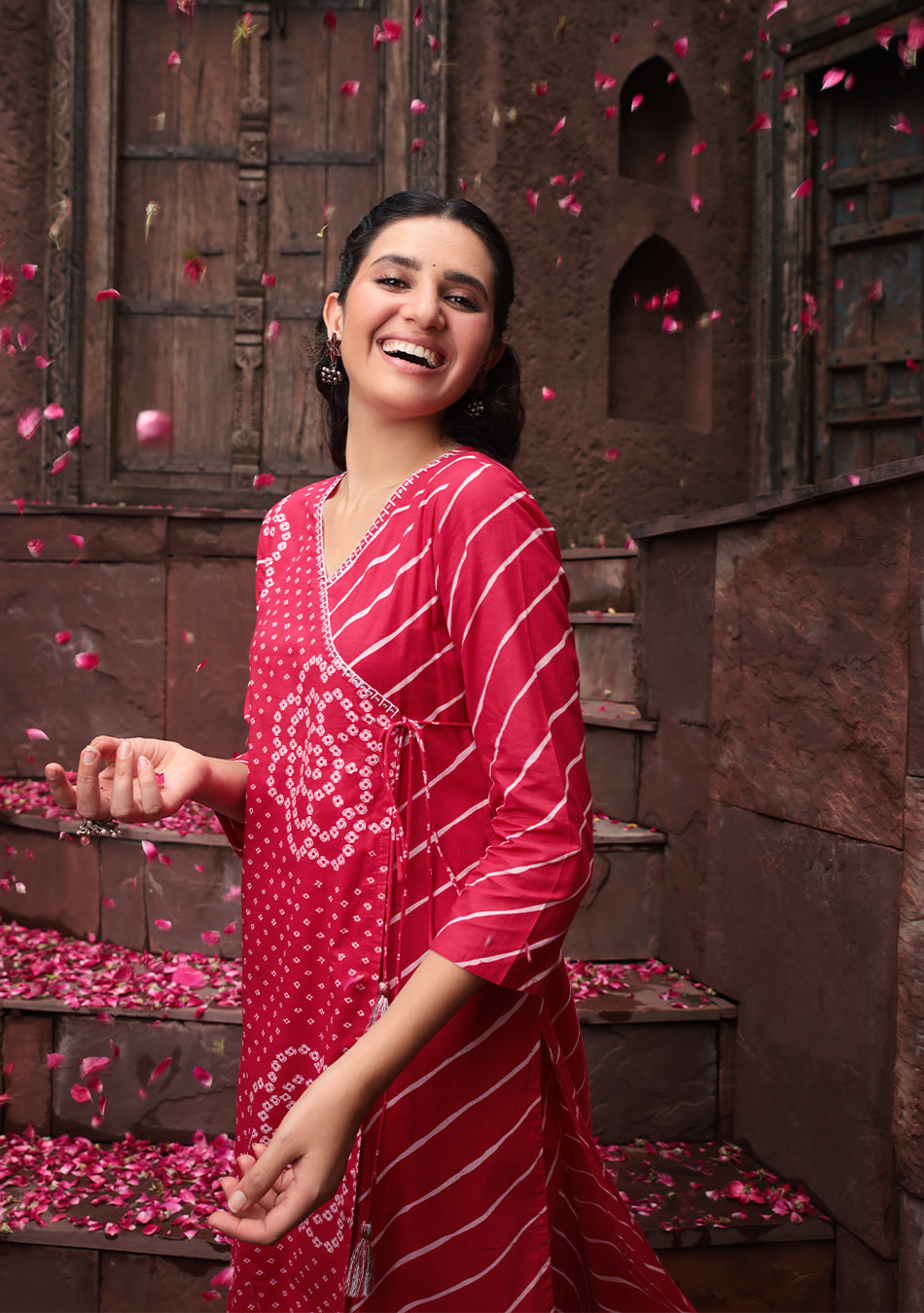 Berry Bloom Wrap Suit Set