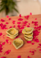 Yellow Swastic Diya Set of 6