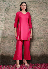 Ammanya Magenta Shibori Split Co-ord Set
