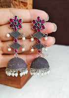 Ruby Noir Jhumka