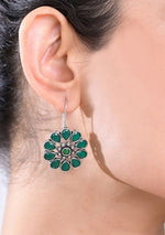 Emerald Blossom Pendant Set