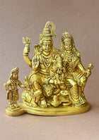 Antique Brass Trinetra Parivar
