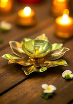 Flower Shape Brass Diya