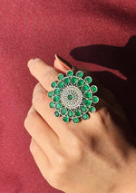 Enchanting Emerald Cocktail Ring