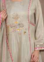 Pearl Glow Embroidered Suit Set