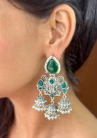 Emerald Regal Jhumkas