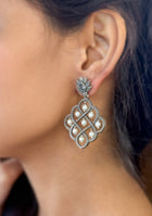 Pearl Woven Lotus Earrings