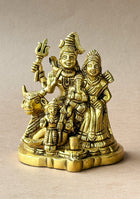 Antique Brass Trinetra Parivar