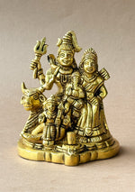 Antique Brass Trinetra Parivar