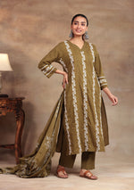 Olive Meadow Cotton Suit Set