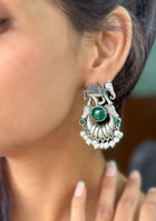 Green Tusker Earrings