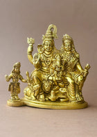 Antique Brass Trinetra Parivar