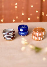 Multi Hand Painted Diya - Set of 6
